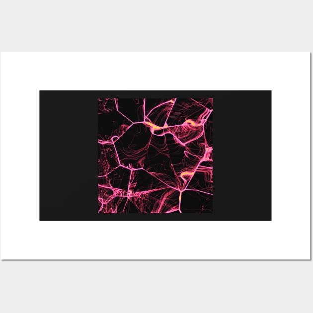 Spider pink Web Art Wall Art by Tshirtstory